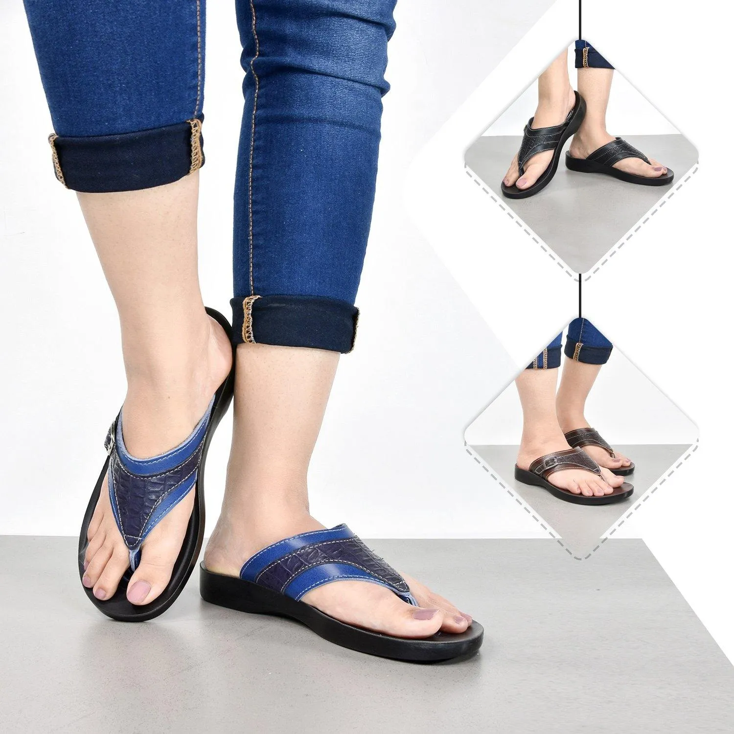 Aerosoft - Elmush S6103 Vacation Essentials Summer Comfortable Toe Thong Flip Flops For Women