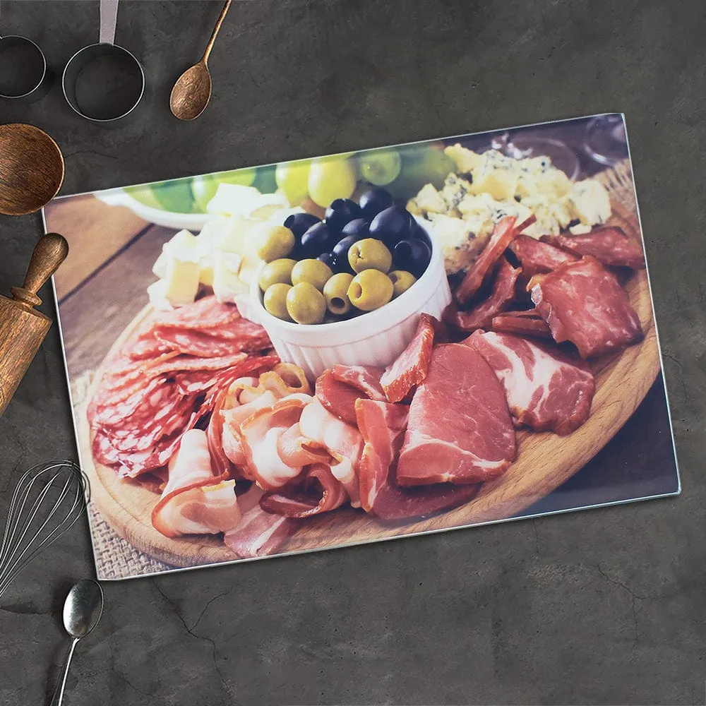 Antipasto Glass Cutting Board - 30x20cm