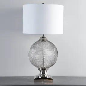 Athens White Wire Mesh Table Lamp