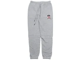 Avirex Icon Jogger Pants in Heather Grey