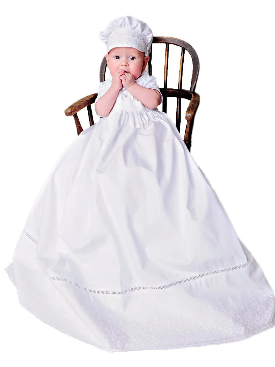 Baby Boys White Sean Christening Gown Newborn-24M