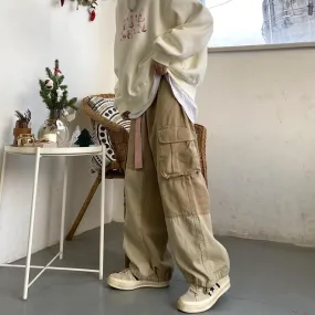 Baggy Crunch Cargo Loose Pants