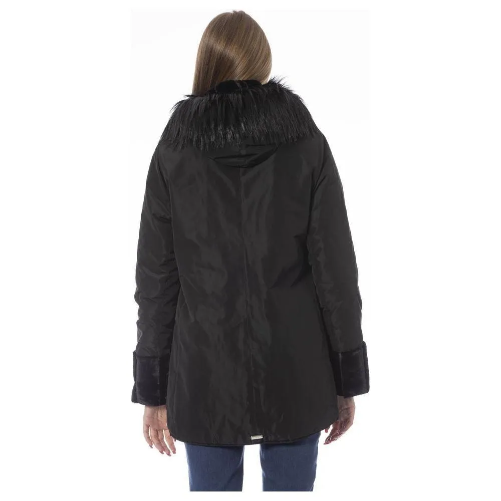 Baldinini Trend Black Polyester Women Jacket