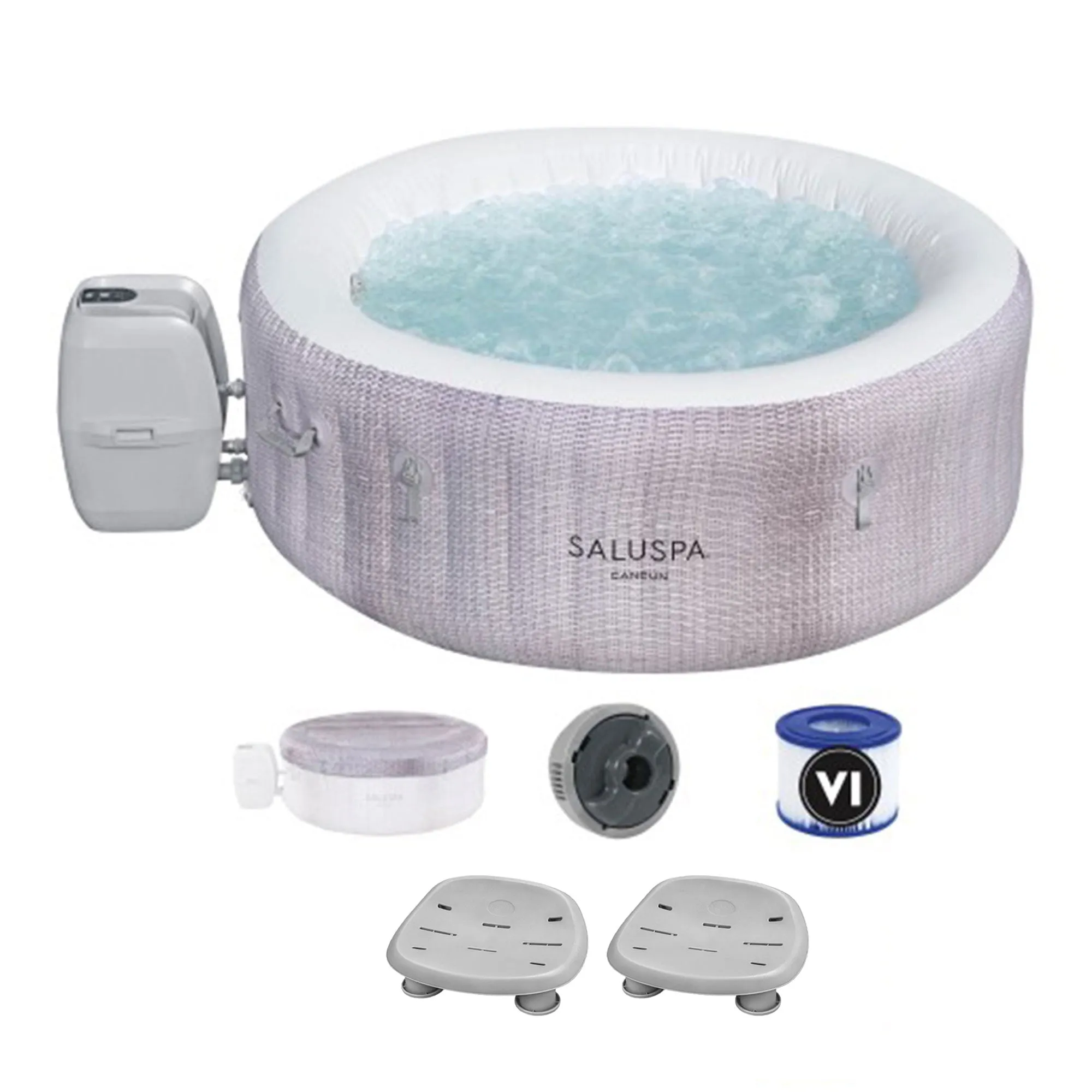 Bestway SaluSpa Cancun Inflatable Hot Tub   Bestway SaluSpa Non Slip Spa Seat