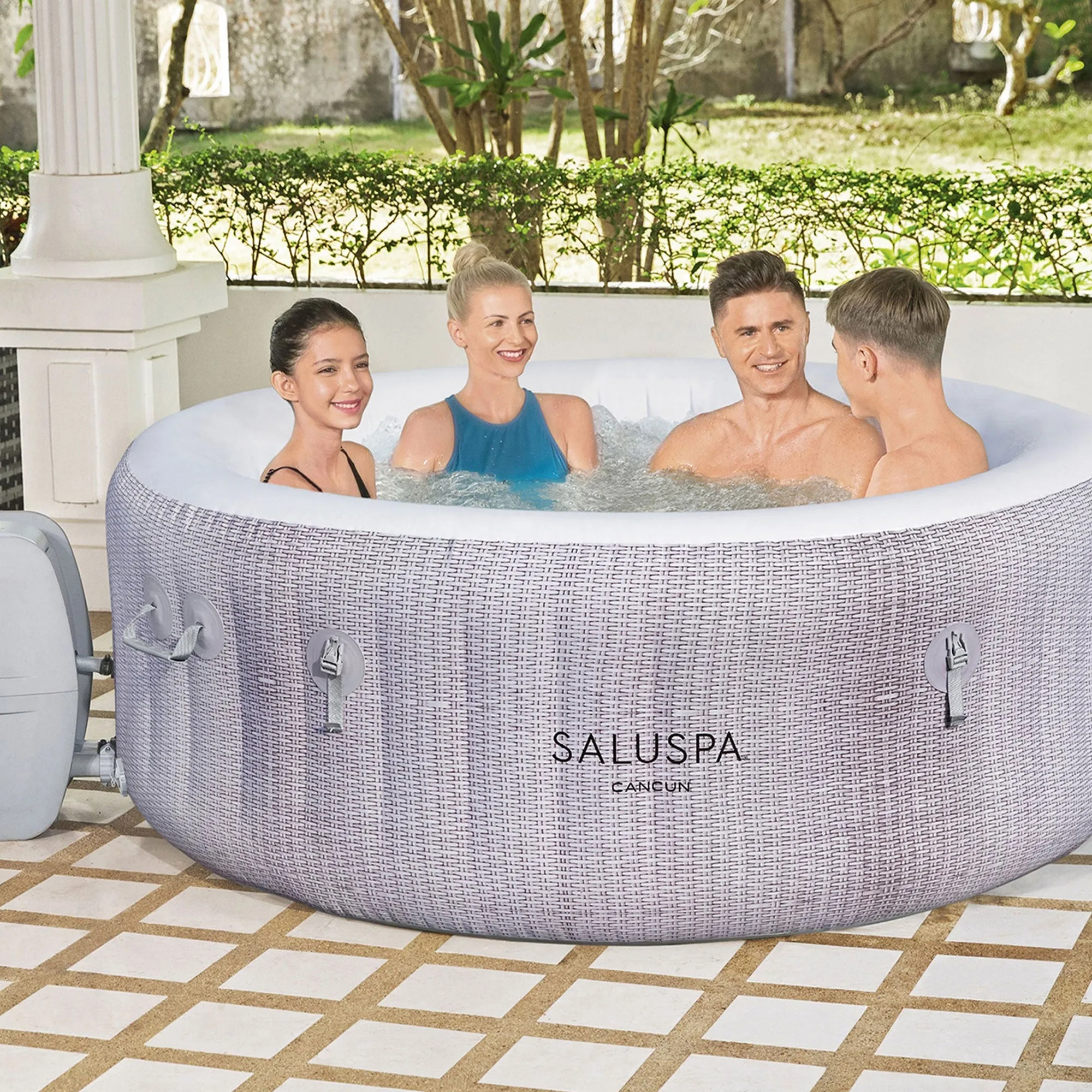 Bestway SaluSpa Cancun Inflatable Hot Tub   Bestway SaluSpa Non Slip Spa Seat