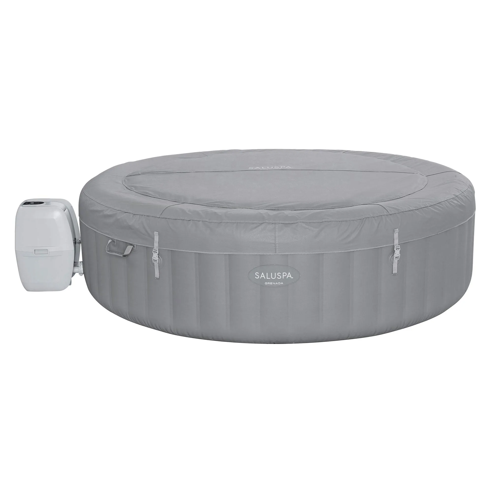 Bestway SaluSpa Santorini HydroJet Hot Tub w/Set of 8 SaluSpa Pool and Spa Seat