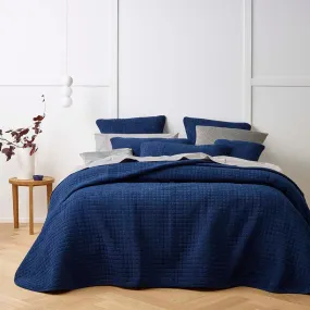 Bianca Turin Indigo Coverlet Set Navy