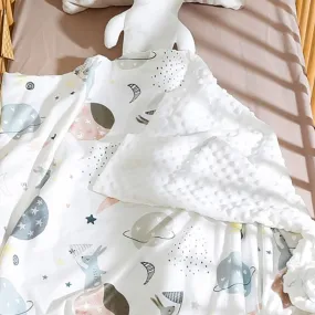 Big Minky Dot Blanket | Moon Rabbit