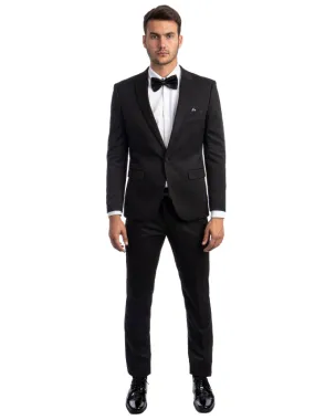 Black 2 PC Tuxedo - Slim Fit