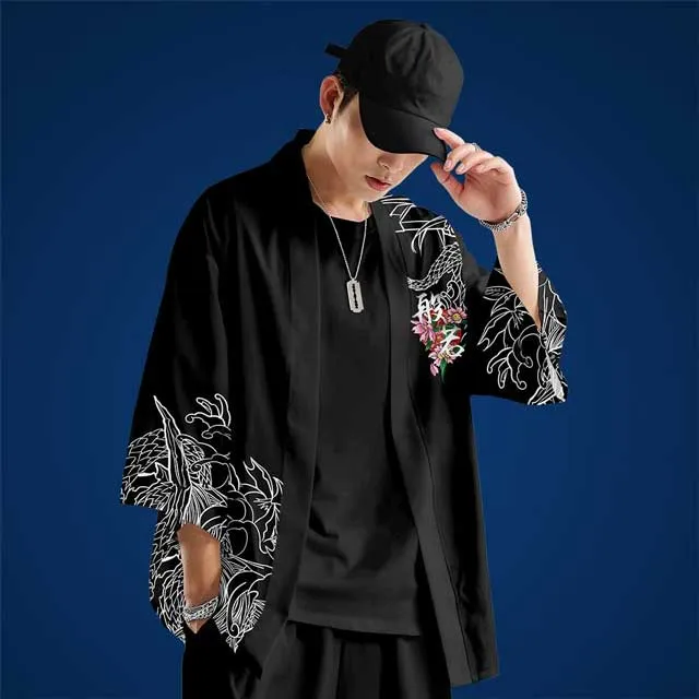 Black Oni Kimono Cardigan