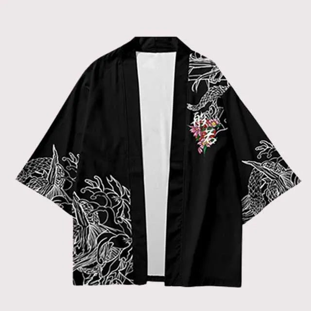 Black Oni Kimono Cardigan