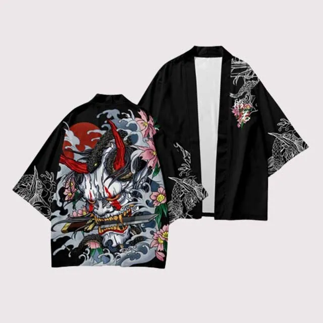 Black Oni Kimono Cardigan