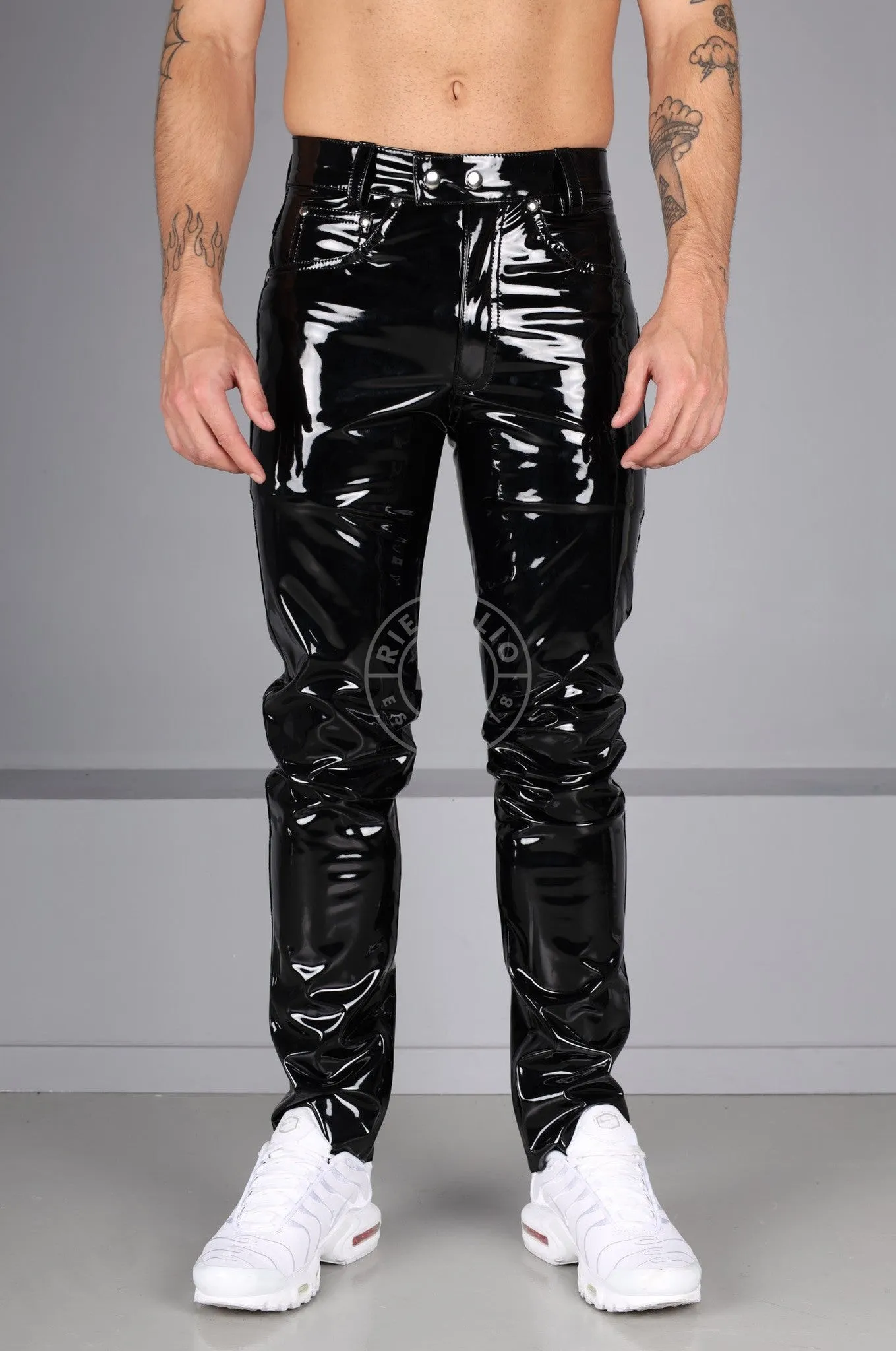 Black PVC Pants