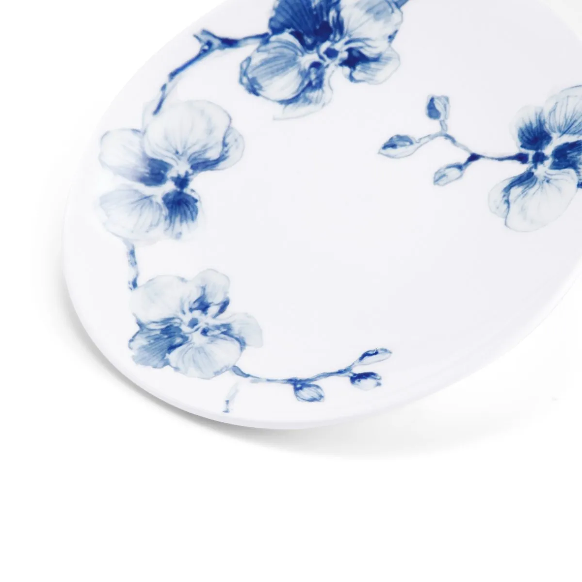 Blue Orchid Tidbit Plate Set