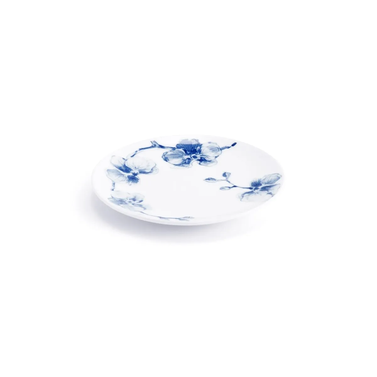 Blue Orchid Tidbit Plate Set