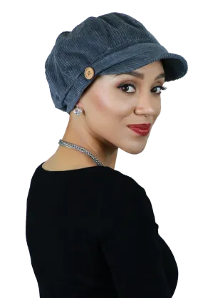 Brianna Corduroy Newsboy Cabbie Hat for Women