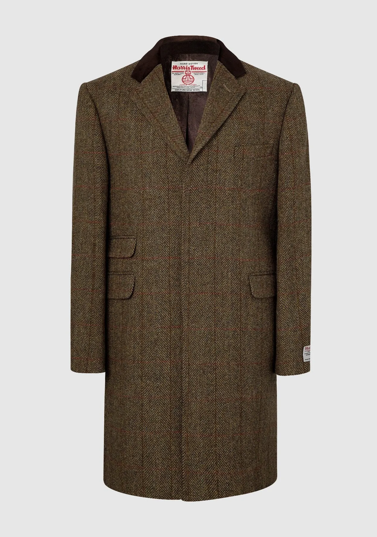 Bucktrout Brown Check Chelsea Coat