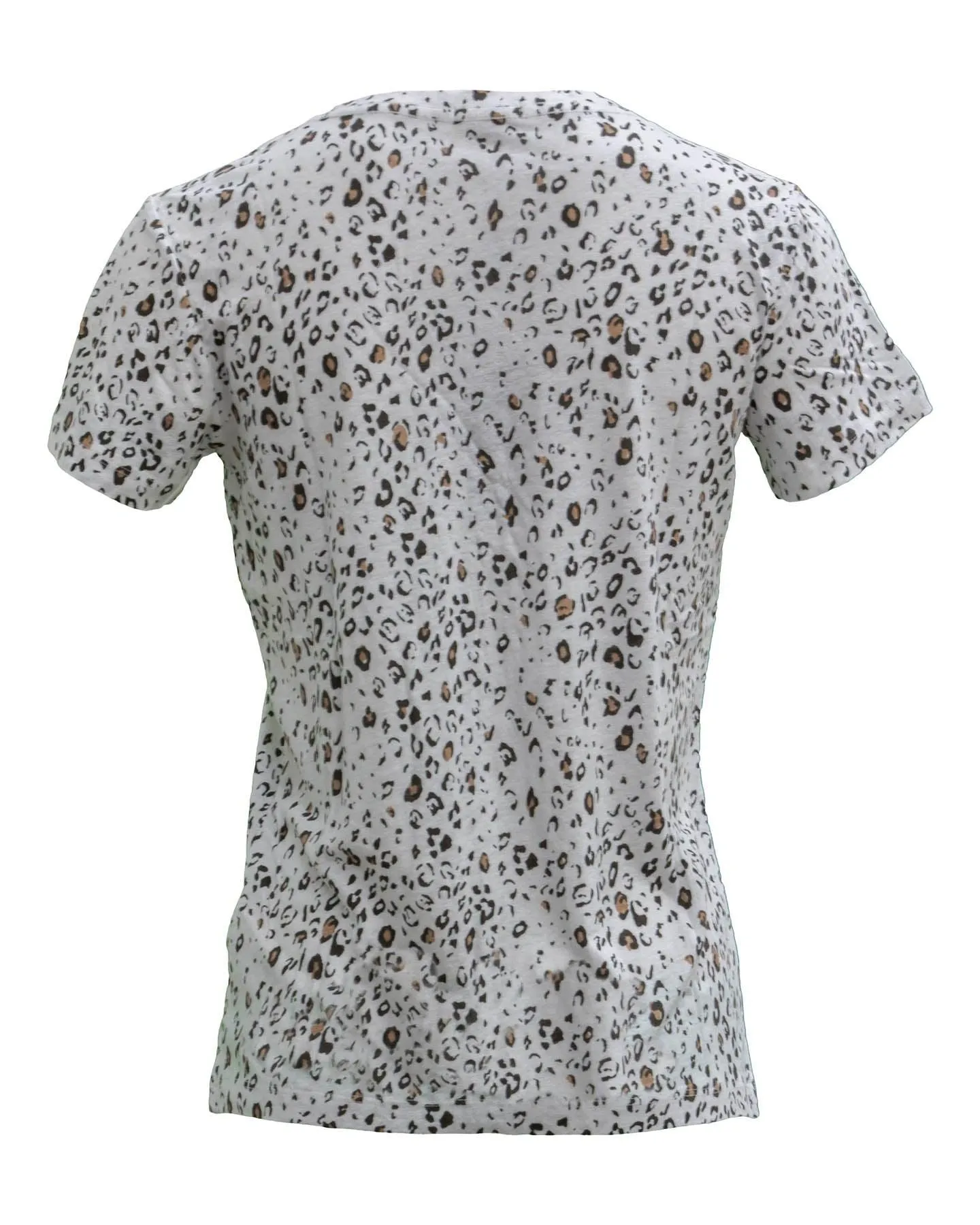 Cara V-neck Tee-Leopard