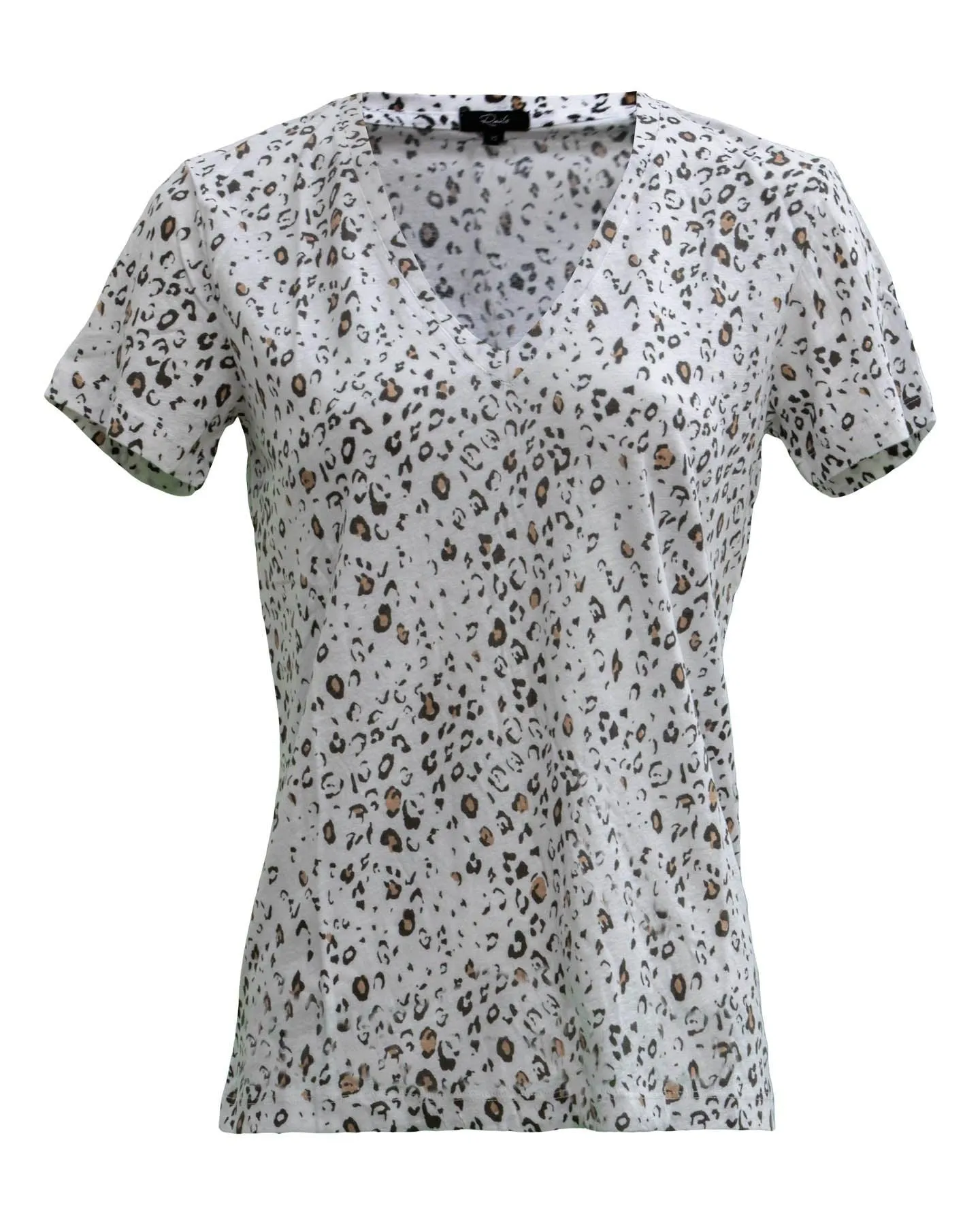 Cara V-neck Tee-Leopard