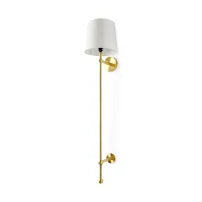 Chester Wall Sconce Gold Metal | Cream Shade