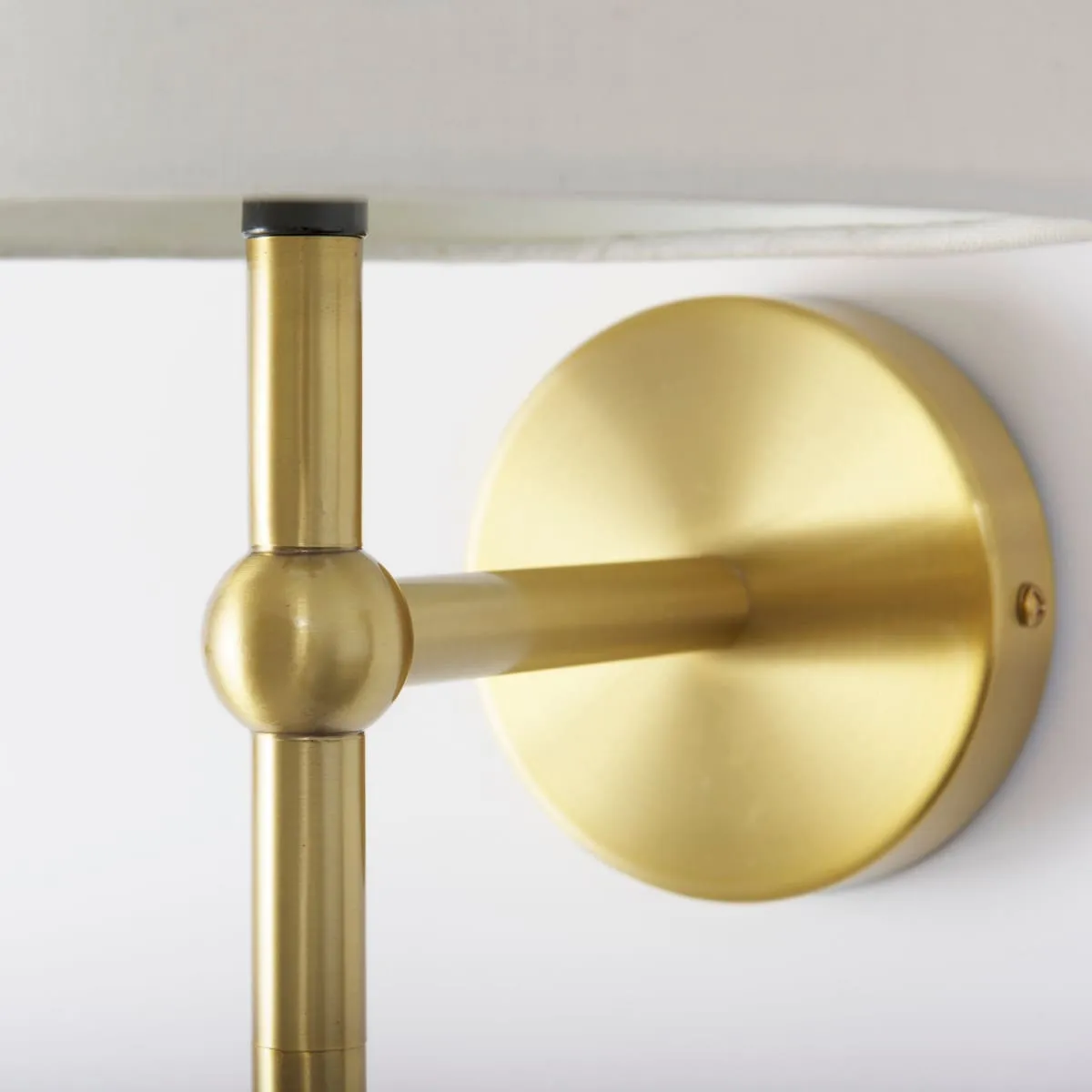 Chester Wall Sconce Gold Metal | Cream Shade