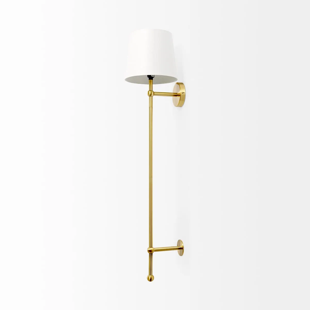 Chester Wall Sconce Gold Metal | Cream Shade