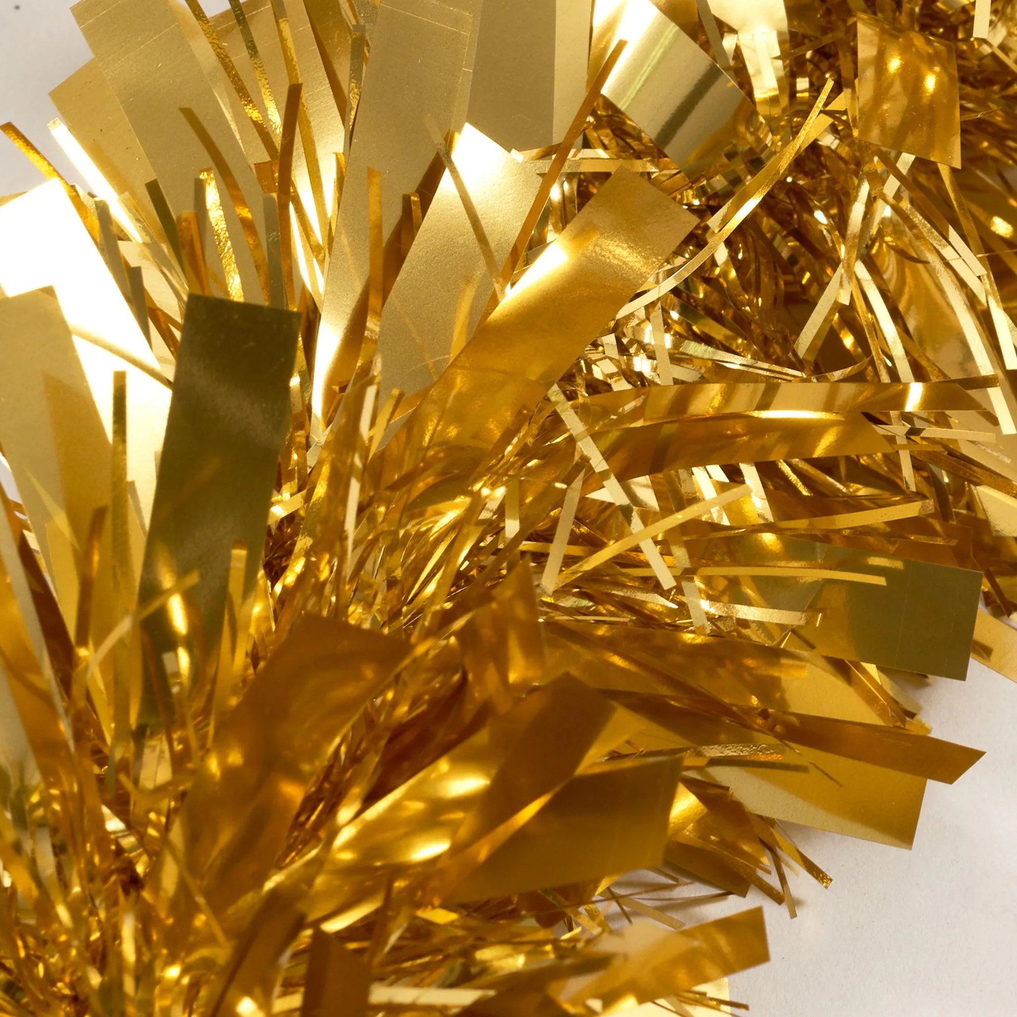 Christmas Tinsel Thick Gold - 2M (Single or Pack of 5)