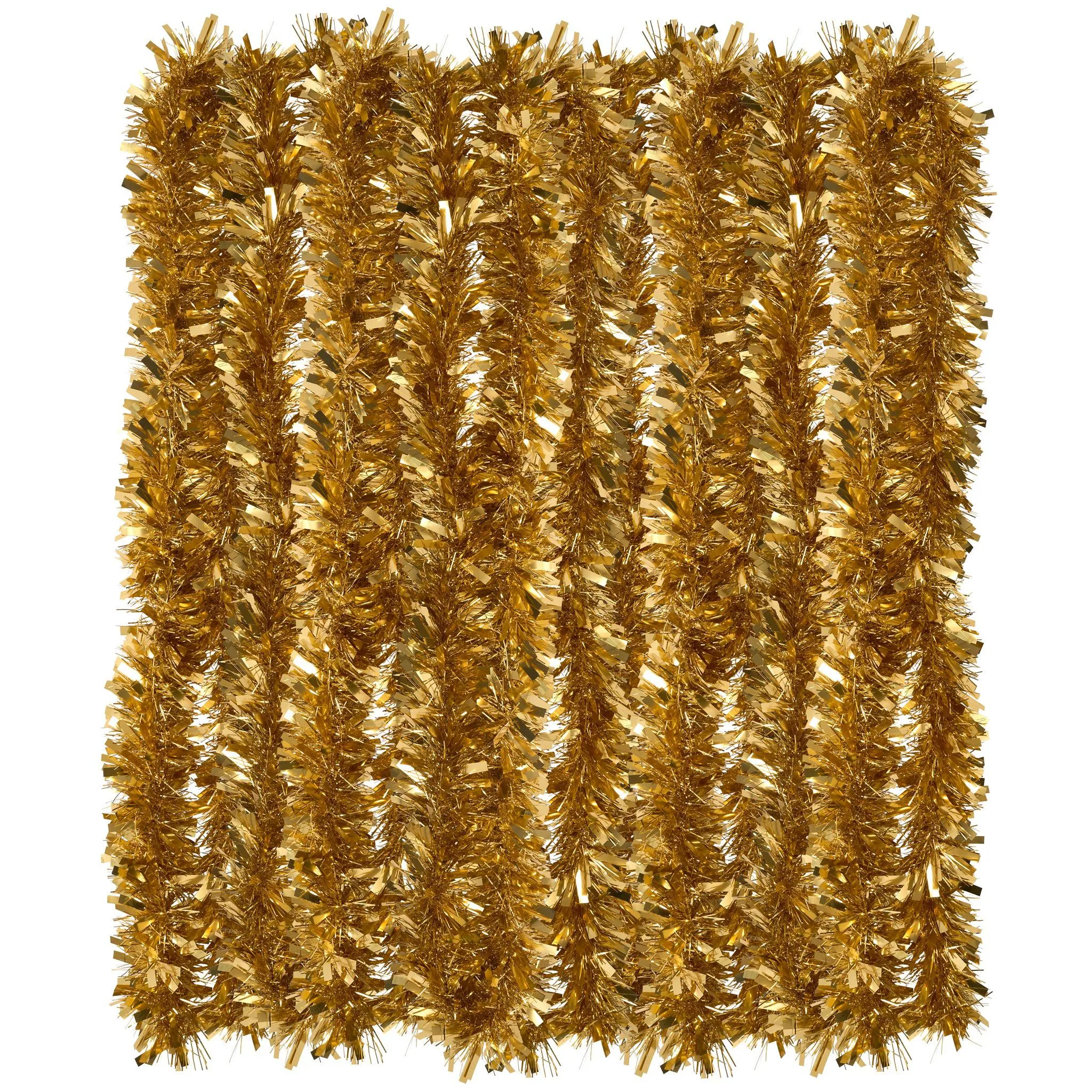 Christmas Tinsel Thick Gold - 2M (Single or Pack of 5)