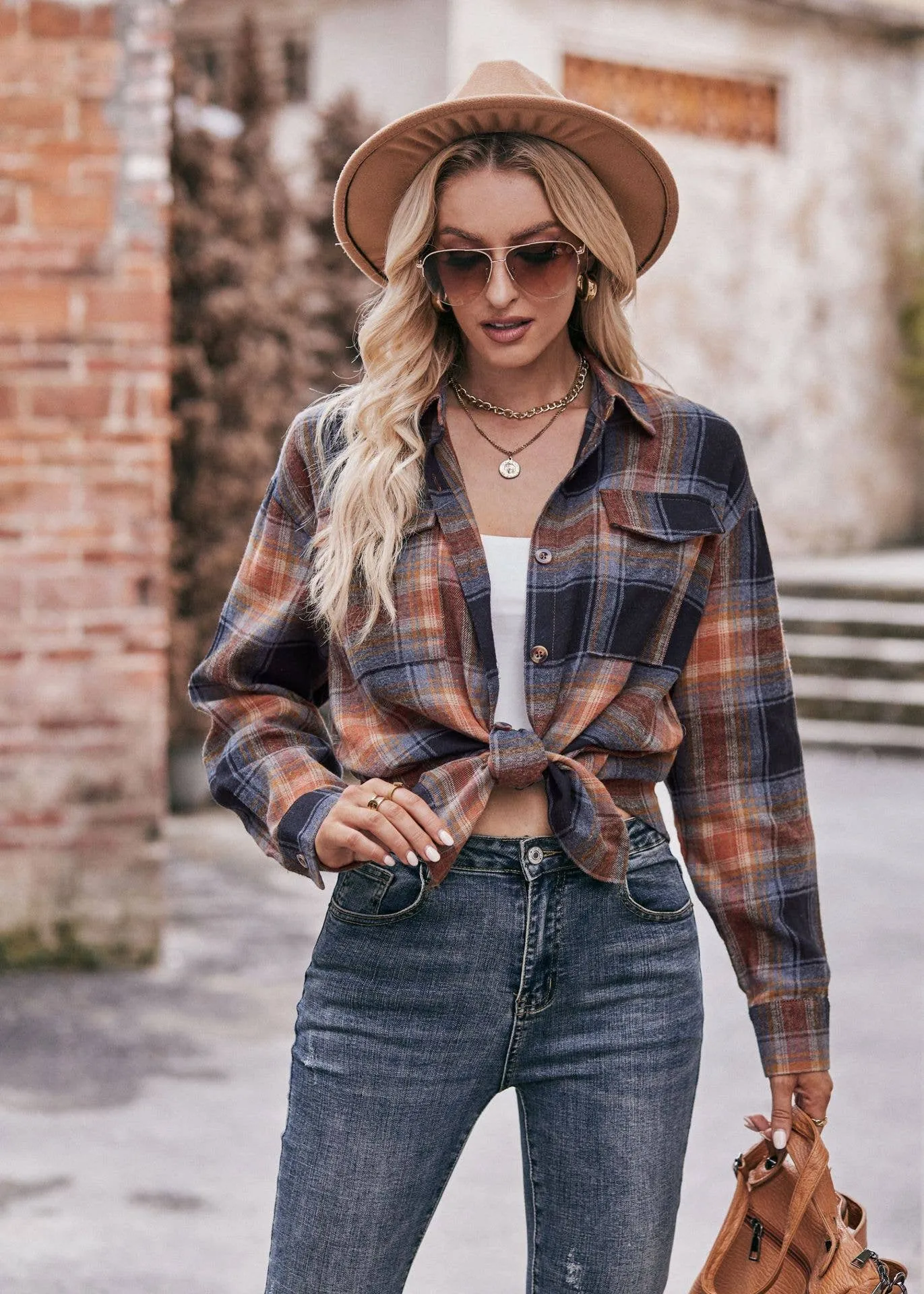 Coffee Plaid Flannel