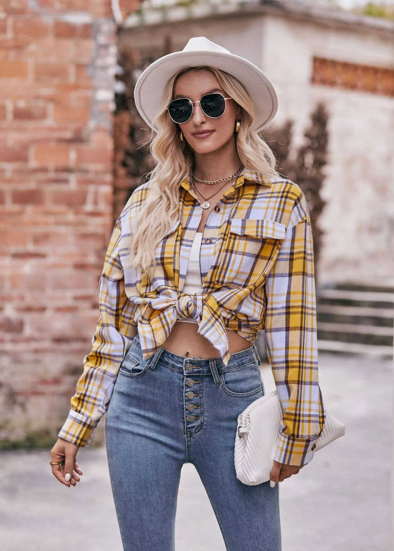 Coffee Plaid Flannel