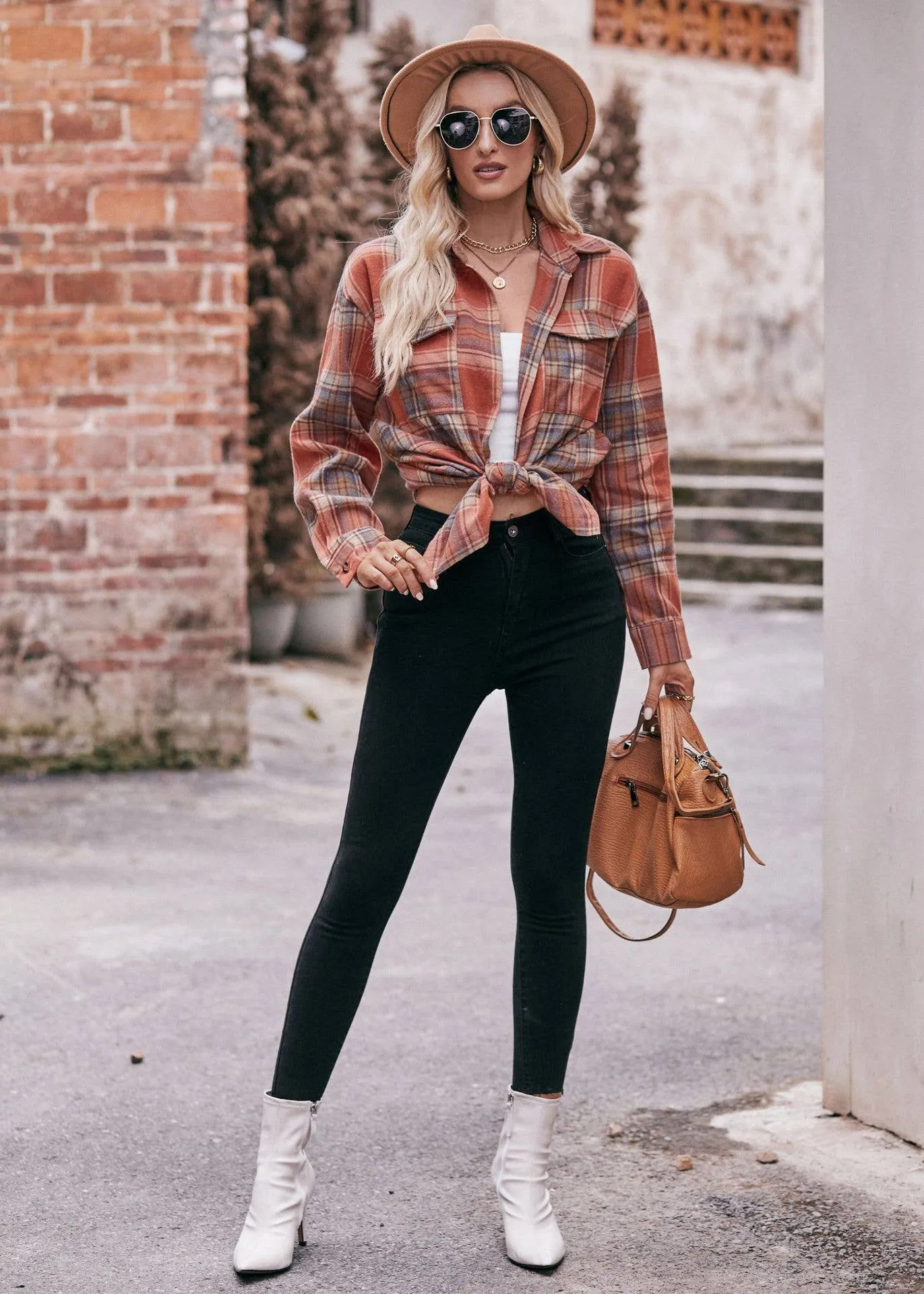 Coffee Plaid Flannel