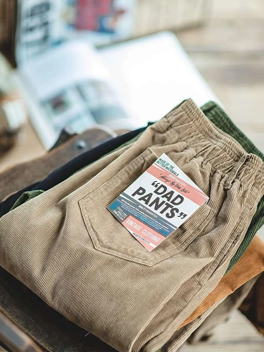 Corduroy Casual Dad Pants