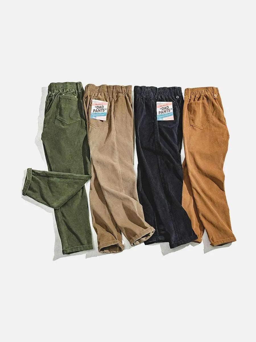 Corduroy Casual Dad Pants