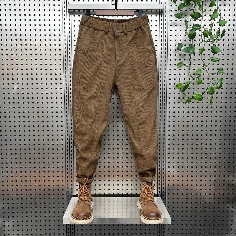 Corduroy Casual Slim-fit Harem Pants