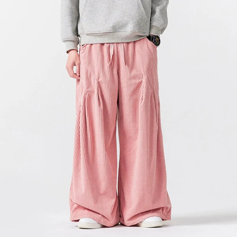 Corduroy Casual Thick Straight Wide-leg Pants