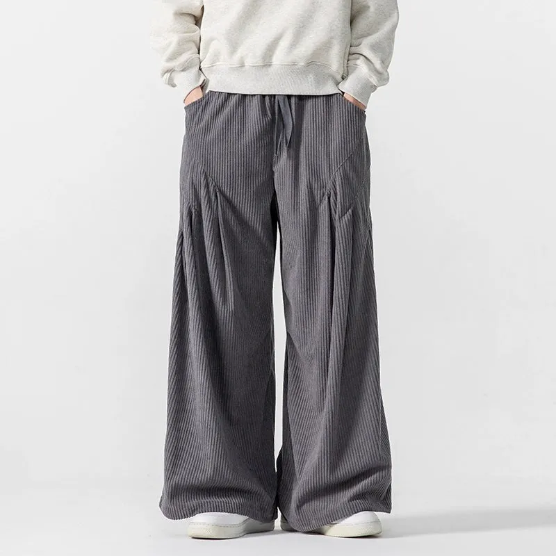 Corduroy Casual Thick Straight Wide-leg Pants