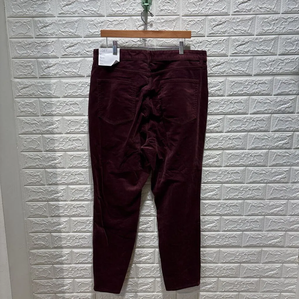 Corduroy Skinny High Rise Curvy Fit Pants NWT