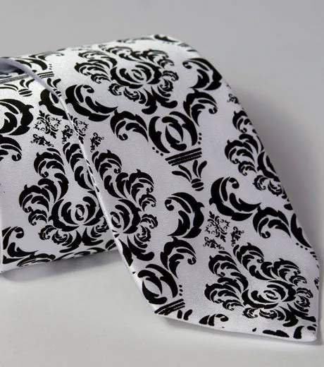 Damask Print Necktie