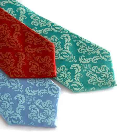 Damask Print Necktie