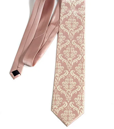 Damask Print Necktie