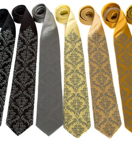 Damask Print Necktie