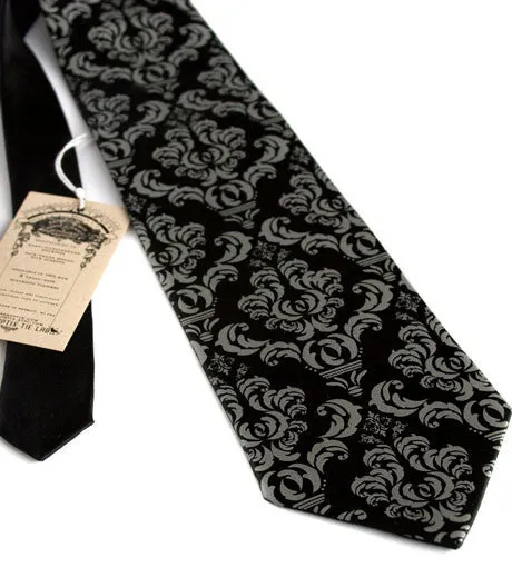 Damask Print Necktie