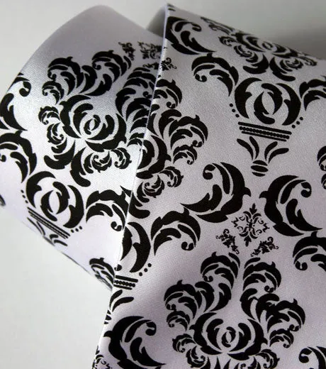 Damask Print Necktie