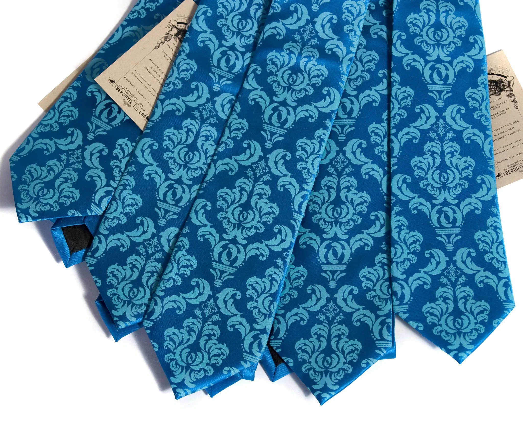 Damask Print Necktie