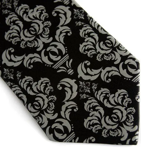 Damask Print Necktie