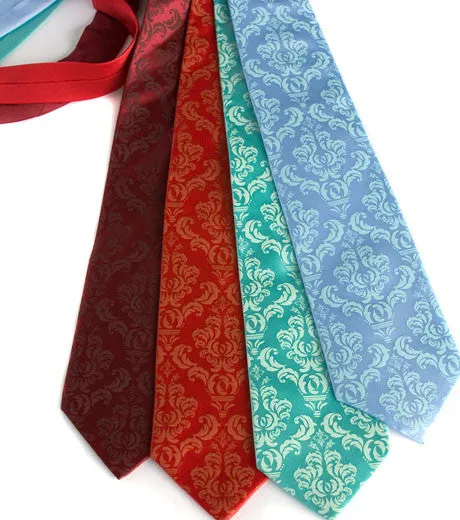 Damask Print Necktie