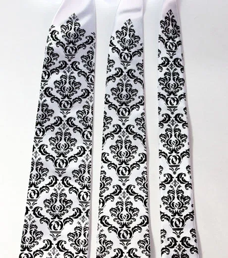 Damask Print Necktie