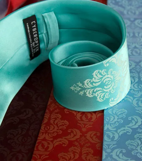 Damask Print Necktie