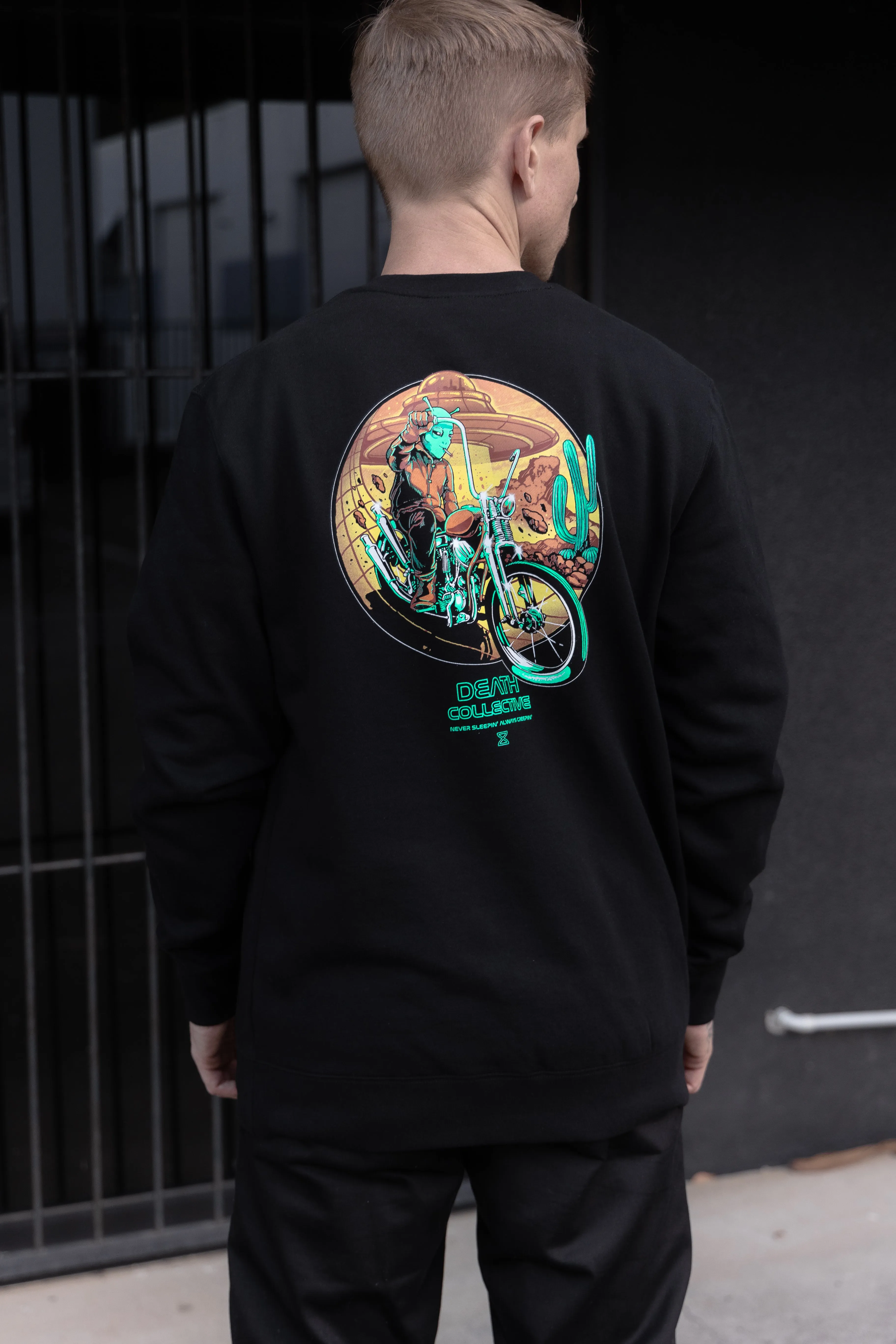 DEATH COLLECTIVE Believe Crew Neck Sweatshirt