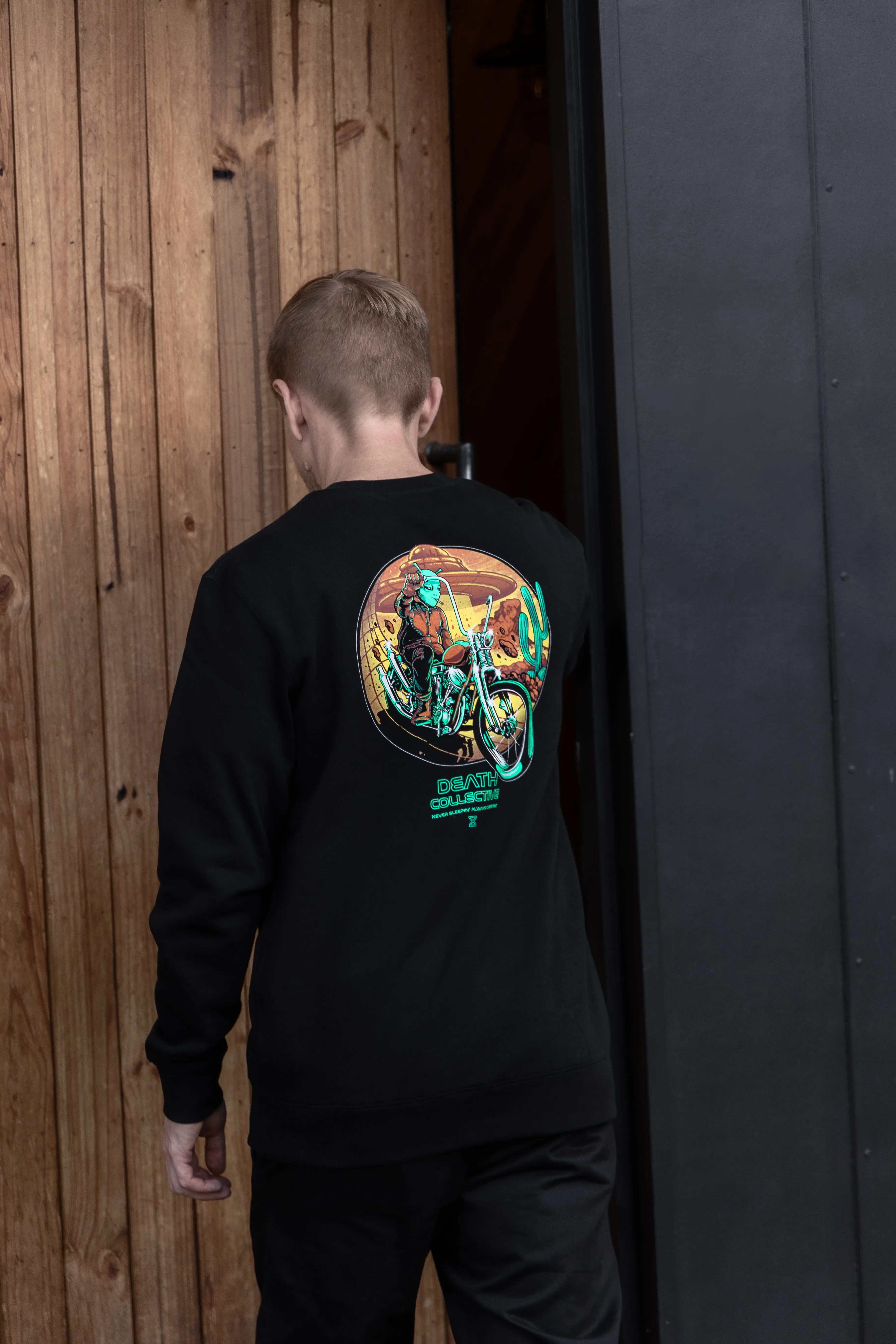 DEATH COLLECTIVE Believe Crew Neck Sweatshirt